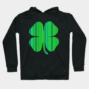 Four Leaf Clover, St Paddys Day Clover leaf Hoodie